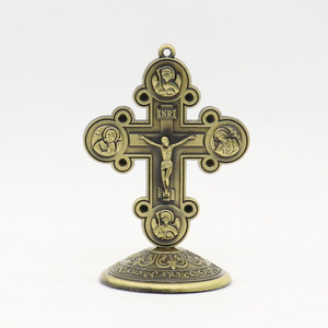 Artesanía religiosa de Metal, cristianismo católico, <span class=keywords><strong>ortodoxa</strong></span> de Jesús <span class=keywords><strong>Iglesia</strong></span>, cuatro templos, apóstoles, crucifijo, decoración del hogar STAC004 - Product Image 5
