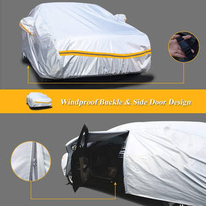 Factory Direct Sales Small <b>Car</b> Waterproof and Dustproof Covers with <b>Sunshades</b> and Snow Guards Made From Durable Polyester - Product Image 4