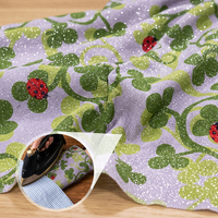 Tissu en coton enduit d'aluminium, imprimé, résistant à la chaleur, pour gants de four (vente en gros)
