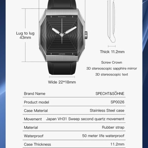 Luxury Brand New Classic Men's Wrist <b>Watch</b> Stainless Steel Blue Rubber Strap Waterproof Luminous Sport <b>Watches</b> - Product Image 5