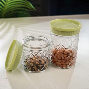 Frascos de almacenamiento de vidrio sellados de grado alimenticio-Sello hermético para productos secos e ingredientes a granel - Product Image 4