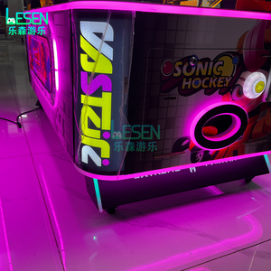 Machine de jeu d'arcade d'intérieur à monnayeur pour enfants, avec fonction de <span class=keywords><strong>musique</strong></span> et de double réaction, jeu de sport 2 joueurs, Table de hockey sur air Stick Star - Product Image 4