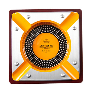 <span class=keywords><strong>Cendrier</strong></span> à cigares en bois en métal <span class=keywords><strong>de</strong></span> luxe support à 4 fentes forme carrée <span class=keywords><strong>cendrier</strong></span> à cigares voyage extérieur maison <span class=keywords><strong>Table</strong></span> cendriers pour cigare - Product Image 6