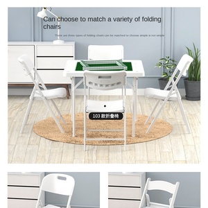 Table de Mahjong Pliante Simple, Table Domestique Moderne, Machine à Mahjong Manuelle Multifonctionnelle en Plastique, Écologique Xin - Product Image 4