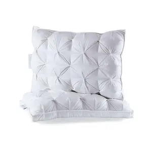 Twisted kink down pillow core 95% white goose down hotel Guest house cuscino tridimensionale in piuma d'oca per pane