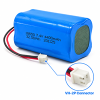 Baterai 7.4V untuk Speaker Bluetooth Nirkabel JBL 7.4V 4400mAh 18650 Li-ion Isi Ulang 2S2P Pack OEM ODM Pemasok Grosir