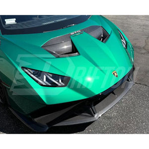 Embellecedor central de capó delantero de fibra de carbono seco para Lamborghini Huracan STO 2021-2025 - Product Image 5