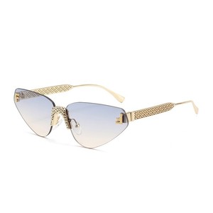 Gafas de Sol Cat Eye Sin Montura con Lentes Degradados UV400, Protección Solar para Mujer, Moda 2024 - Product Image 1