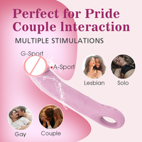 Realistischer Flüssigsilikon-Dildo Vibrator mit Schlaufen-Griff Flexibles Design Klitoris-Stimulator IPX6 10 Frequenzen Erwachsenen-Sexspielzeug Sanfte Berührung