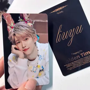 Kpop photocard हार्ड प्लास्टिक पीवीसी आईडी कार्ड कस्टम डिजाइन व्यापार