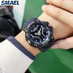 Reloj Deportivo SMAEL 8075 Original, el Más Popular, Reloj de Pulsera para Hombre con Doble Hora, Analógico y Digital - Product Image 1