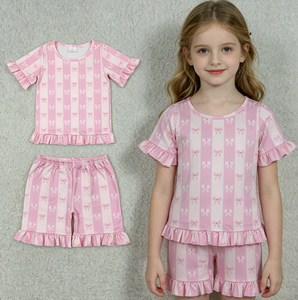 Conjuntos de Ropa para Niñas con Estampado de Flores de Jardín, Estilo Casual, 95% Algodón, 5% Elastano, Nuevos Diseños, Ropa Infantil - Product Image 3