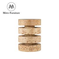 Table d'appoint ronde contemporaine en bois de palissandre pour hôtel, coin café rétro, salon, canapé classique, décoration intérieure