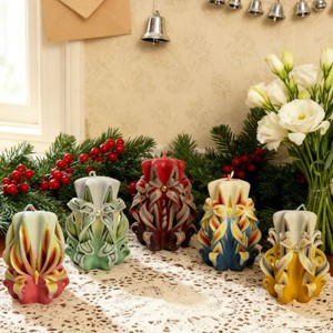 Nouvelle Arrivée 2025 – <span class=keywords><strong>Bougie</strong></span> Sculptée de Noël Taille XS, Présentée en Coffret Cadeau, avec Artisanat Allemand Centenaire, Ornement de Décoration pour la Maison de Fêtes - Product Image 1