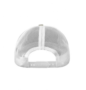 Tucker Hats Distressed <b>Mesh</b> 6-Panel Baseball Cap Washed Cotton Trucker Cap with Puff <b>Printing</b> Blank Truckers Cap - Product Image 3