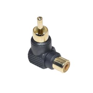 Adaptor steker konektor sudut kanan RCA 90 derajat adaptor Audio siku <span class=keywords><strong>M</strong></span>/F laki-laki ke Perempuan - Product Image 3