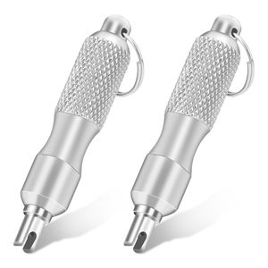 Clé à valve de pneu en acier, style américain, avec porte-clés pour réparation de pneus sans chambre à air - Product Image 5