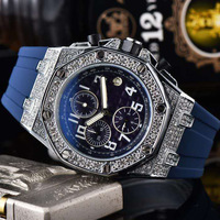Montre Homme Fenyi en Silicone et Alliage de Verre à Quartz, Classique Originale de Haute Qualité, Décontractée, Incrustée de Diamants, pour Garçons - Vente en Gros
