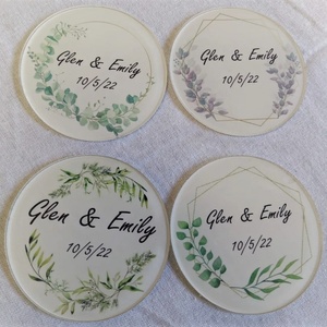 Dessous de verre rond en acrylique personnalisé mignon imprimé UV usine de conception de fée de dessin animé pour tasse de <span class=keywords><strong>cocktail</strong></span> sur le bureau - Product Image 6