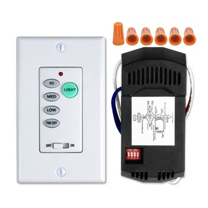 110v120v AC 60Hz Quạt Trần Tường chuyển đổi 3-tốc độ ánh sáng quạt điều khiển dây trung tính yêu cầu màu trắng - Product Image 1