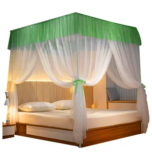 High Quality 4 Corner Post Elegant Cheap Mosquito Net Curtain Bed Canopy