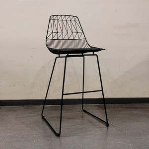 Metal Bar Chair or <b>Stool</b> for Bar Area Hotel Restaurant and Home Perfect <b>Back</b> Rest and Cushion for Comfortable Seating Design - Product Image 5