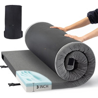Matelas gonflable en mousse haute densité amovible pour adultes, confortable pour la maison
