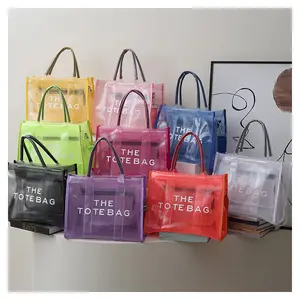 Новые модные сумки из ПВХ, прозрачные сумки из ПВХ, большие сумки с вашим логотипом на заказ