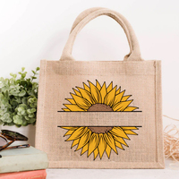 Bolsa de regalo de arpillera de dama de honor personalizada, bolsa de mano de arpillera de yute de lino de cáñamo