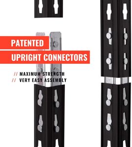 Estantería de Esquina Ajustable Serie <span class=keywords><strong>AR</strong></span> <span class=keywords><strong>Shelving</strong></span> Garage de 24 Pulgadas 500 lb. Capacidad por nivel, 4 niveles independientes - Product Image 6
