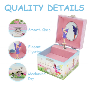 Elegante Joyero Musical <span class=keywords><strong>de</strong></span> Hadas <span class=keywords><strong>de</strong></span> la Fábrica Jakos - Regalo Perfecto <span class=keywords><strong>para</strong></span> Cumpleaños, <span class=keywords><strong>Navidad</strong></span> y Festividades <span class=keywords><strong>de</strong></span> Niñas - Product Image 3