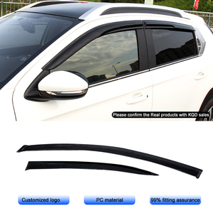 PC Black Auto Accessories Window Door Sun Visors <strong>Rain</strong> Shield Car <strong>Deflector</strong> for Toyota Yaris 2014 - Product Image 5