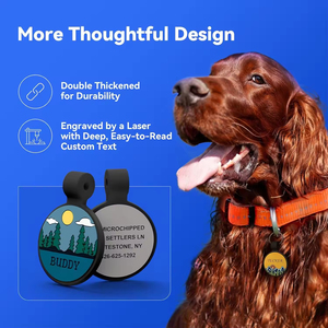 Factory Price Personalized Pet ID Soft Silicone Engraved Dog <b>Name</b> Tag | Durable, Lightweight & Silent Design - Product Image 5