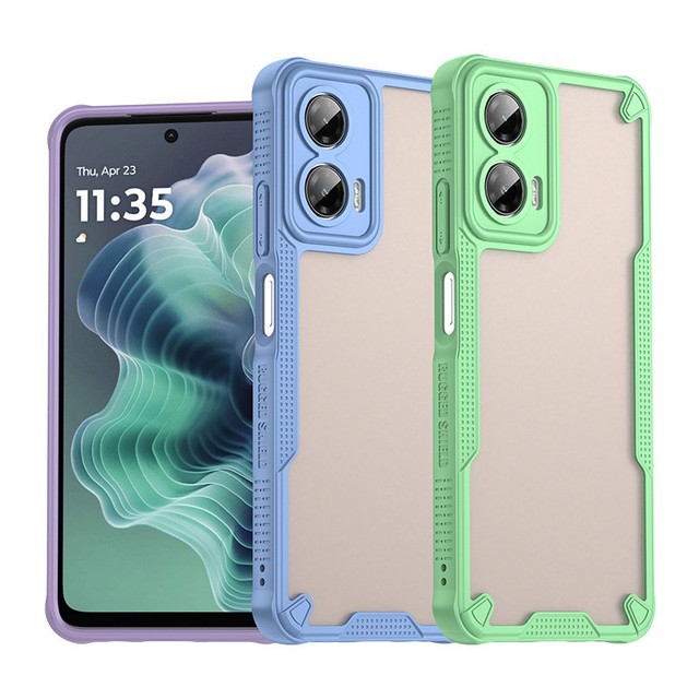 Suitable for Moto G35 Anti-fall Protective Cover for Motorola G55 G75 5G Translucent Oil-sprayed Skin-feel Mobile Phone case