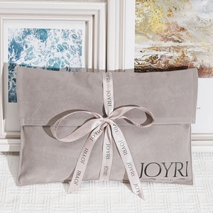 Pochette d'enveloppe de luxe en faux daim imprimé de logo personnalisé enveloppe de l'<span class=keywords><strong>emballage</strong></span> <span class=keywords><strong>cadeau</strong></span> de bijoux vêtements chaussure <span class=keywords><strong>sac</strong></span> de poussière en velours - Product Image 1