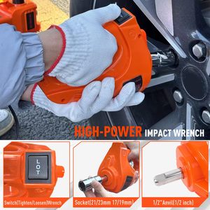 Factory Wholesale Portable Floor <strong>Jack</strong> <strong>Inflatable</strong> Automatic Electric Hydraulic <strong>Car</strong> <strong>Jack</strong> Kit with Impact Wrench for <strong>Car</strong> Lift - Product Image 6