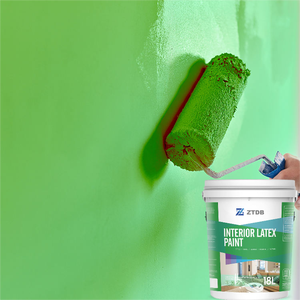 Cat dinding lateks Interior nanotech, cat tembok pembersih sendiri anti gores untuk kamar mewah <span class=keywords><strong>Promo</strong></span> Exw aplikasi semprot harga - Product Image 1