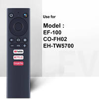 Remplacé AGT418 AGT419 Projecteur TV Télécommande avec utilisation vocale pour EF-100 CO-FH02 EH-TW5700 Ematic 4K UHD Android TV Box