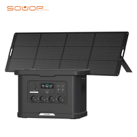 Station d'alimentation portable SOUOP Supplier 2232Wh Lifepo4 2kw, générateur solaire domestique 3000w, générateur solaire extérieur 2400w