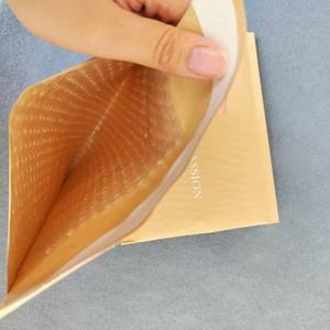 Enveloppe à bulles en kraft avec logo blanc imprimé, sac à bulles d'emballage, enveloppe à bulles pour envoi express - Product Image 6