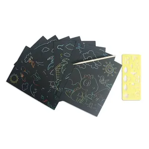 Nhà Máy Bán Buôn Trẻ Em <span class=keywords><strong>Scratch</strong></span> Sơn Ma Thuật Màu Cầu Vồng <span class=keywords><strong>Scratch</strong></span> Cuốn Sách Nghệ Thuật - Product Image 6