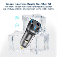 Produk Tren 2026 5V 3A Lampu LED Dual Usb Type c Port 38W PD20W QC3.0 18W Pengisi Daya Mobil Pengisi Daya Cepat Pengisi Daya Ponsel