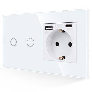 Prise murale électrique domestique Bingoelec Europe Model Touch Switch avec ports USB - Product Image 6