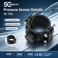 Capteur de débit et de pression piézorésistif de type selle 4-20 mA en acier inoxydable 2-en-1 pour système de fertigation