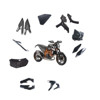 100% Kits de carénage en tissu de Fiber de carbone, pièces de bras oscillant de pignon de chaîne pour KTM DUKE 690 2008-2019
