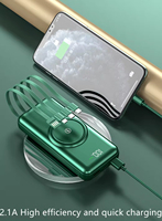Batterie Li-Polymère 20000mAh, Power Bank Portable, Affichage LED, Chargeur Sans Fil, Câbles, Sortie 10W, Charge Rapide, Conception Magnétique