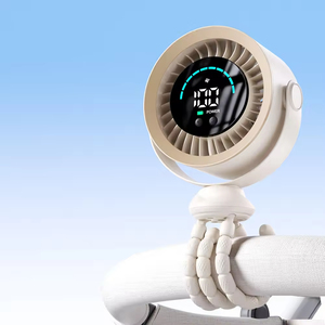 Ventilateur portable d'extérieur Octopus USB avec affichage numérique, 36 dB, batterie pliable 3-en-1 pour usage domestique, automobile et hôtelier - Product Image 4