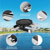 Accessoires d'aération pour bassin et lac, diffuseur à membrane autoportant en acier inoxydable, composants PLC, 500L/heure, puissance 5kW