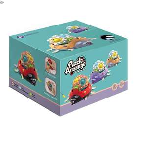 Hand <span class=keywords><strong>massage</strong></span> gerät Zappeln Spielzeug 2 in 1 Blinklicht Marienkäfer Roller Relax Therapie Fingers pitze Dekompression Regenbogen Ball Spielzeug - Product Image 5