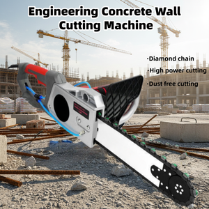 Sierras Eléctricas para Cortar Paredes, Sierras con Cadena de Diamante, Máquina Cortadora de Paredes de Cemento, Sierra para Cortar Ventanas y Puertas, Motosierra - Product Image 6
